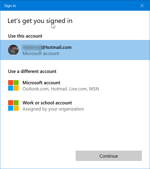 sign in or out of sticky notes in windows 10 pic7.1