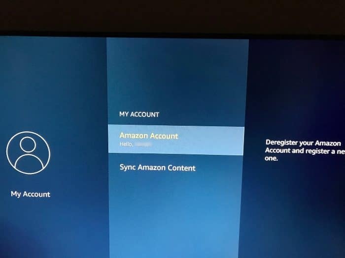 sign out of Amazon Fire TV Stick pic1