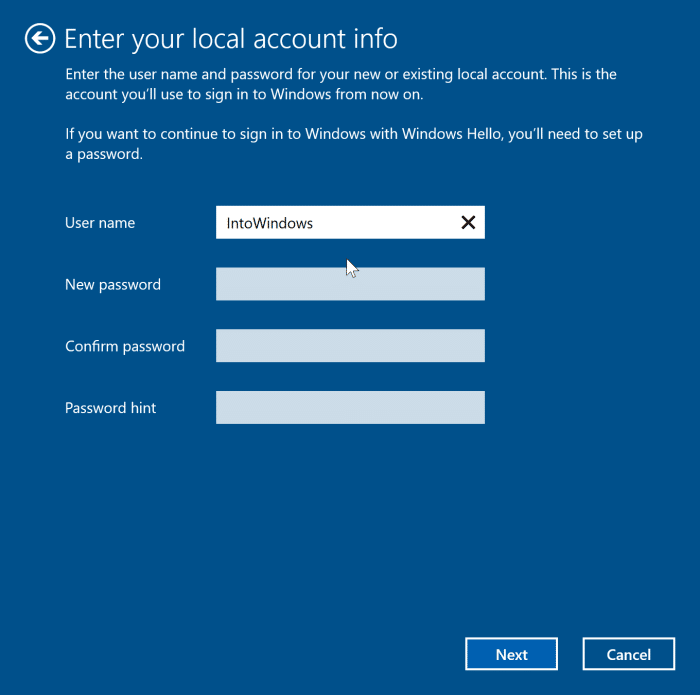 sign out of Microsoft account in Windows 10 pic5