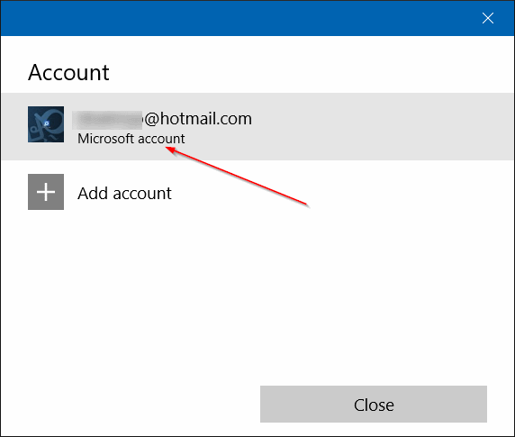 sign out of Windows Store app in Windows 10 step4