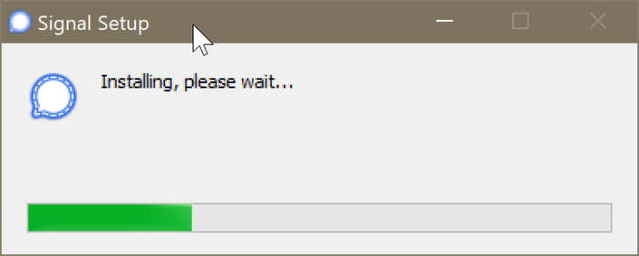 signal installation on Windows 10 pic1