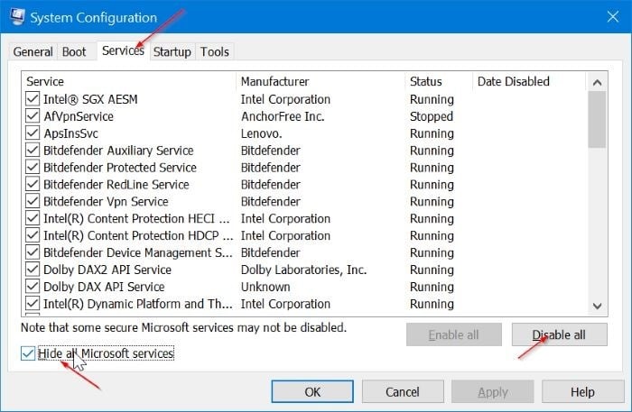 start Windows 10 in clean boot mode pic1