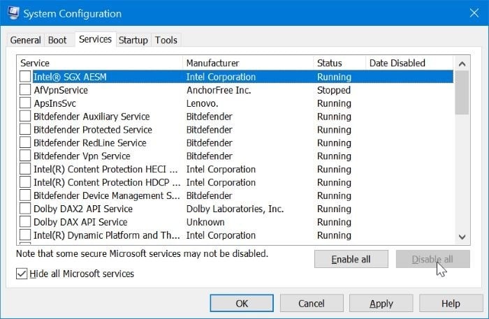 start Windows 10 in clean boot mode pic2