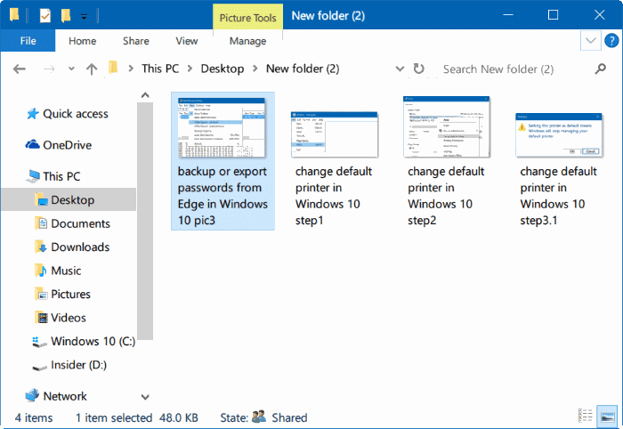 start slideshow right from File Explorer in Windows 10 pic01