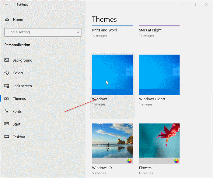 start taskbar and action center is grayed out in Windows 10 settings pic2