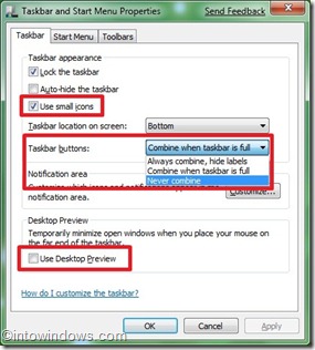 Startmenu