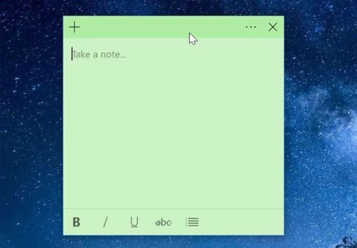 sticky notes doens't sync in windows 10 pic01