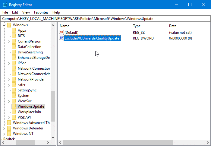 stop Windows 10 from automatically updating drivers pic7