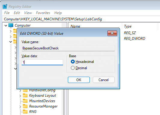 this pc cannot run Windows 11 error in virtualbox10