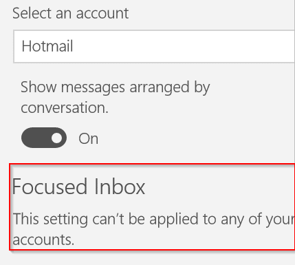 this setting cannot be applied to any of your accounts