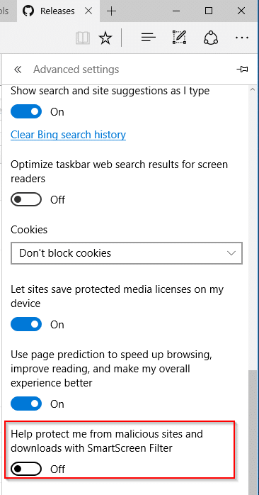 this unsafe file was blocked by smartscreen in edge pic3