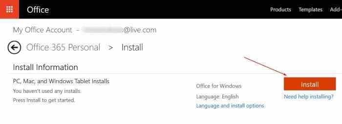 transfer Office 365 license to another PC step6