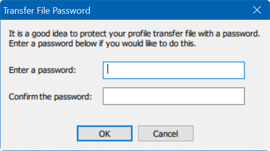 transfer user profiles in Windows 10 step4