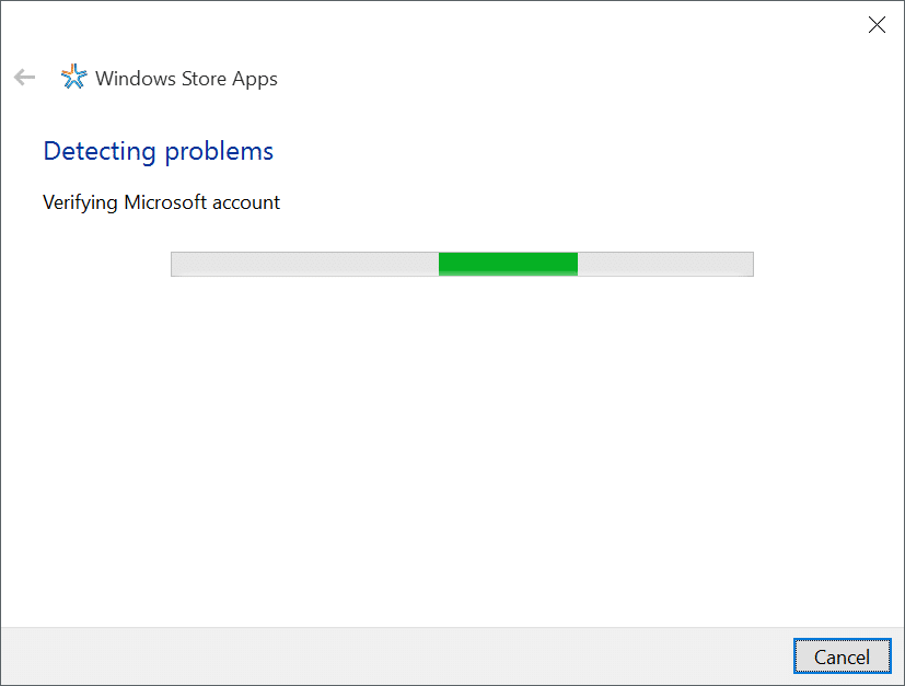 troubleshooter to fix Store apps issues Windows 10