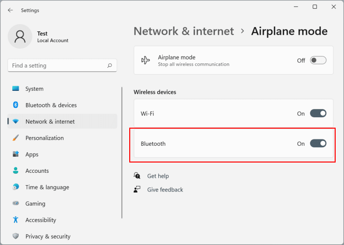 turn bluetooth on or off in Windows 11 pic5