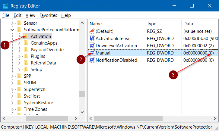 turn off automatic activation in Windows 10 step2