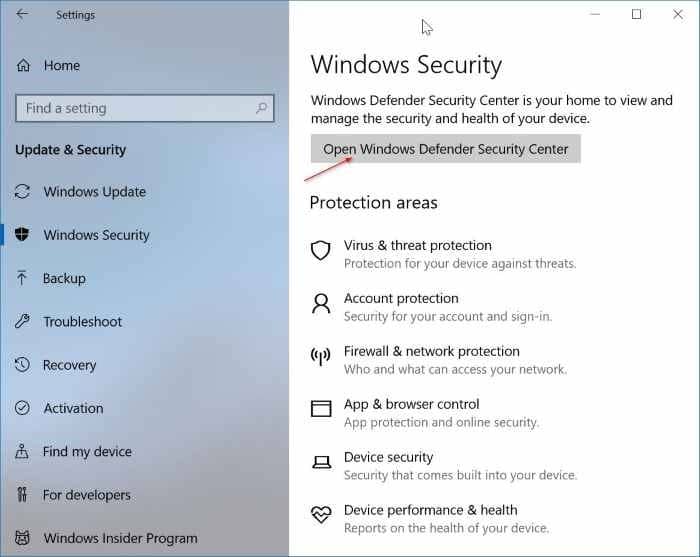 turn on built in ransomware protection in Windows 10 pic1