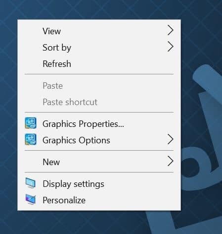 turn on desktop background slideshow in Windows 10 step1