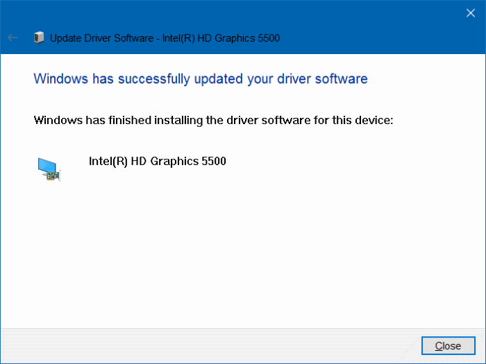 unable to adjust brightness in Windows 10 step8