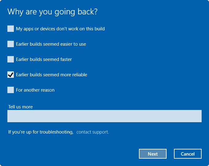 uninstall Windows 10 Anniversary Update pic2