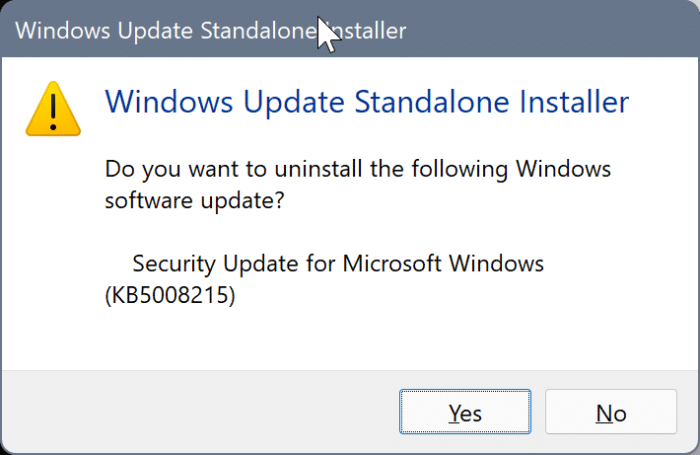 uninstall Windows Updates in Windows 11 pic10