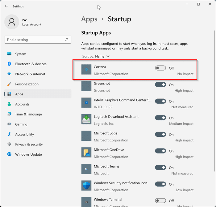 uninstall and remove Cortana from Windows 11 pic6