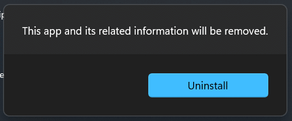 uninstall apps in Windows 11 pic9