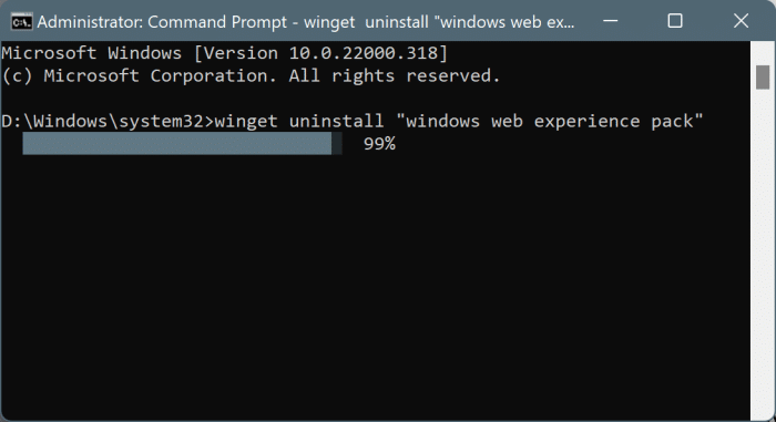 uninstall & remove widgets from Windows 11 pic2