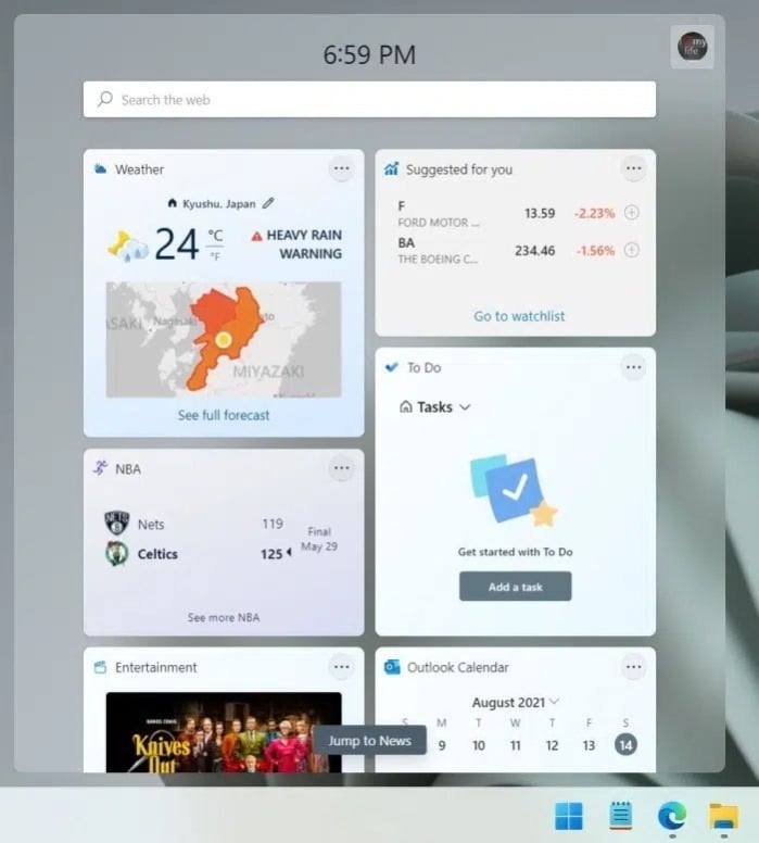 uninstall & remove widgets from Windows 11