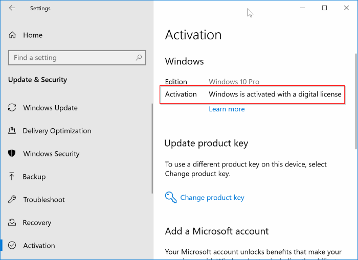 unlink Windows 10 license from Microsoft account pic7.1