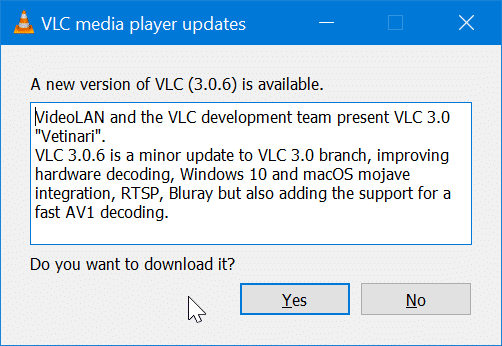 update VLC Media Player to the latest version pic4