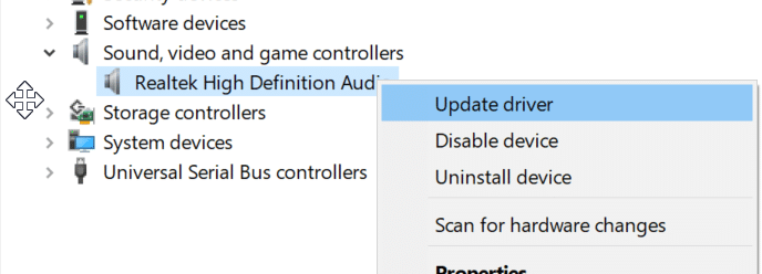 update device drivers in Windows 10