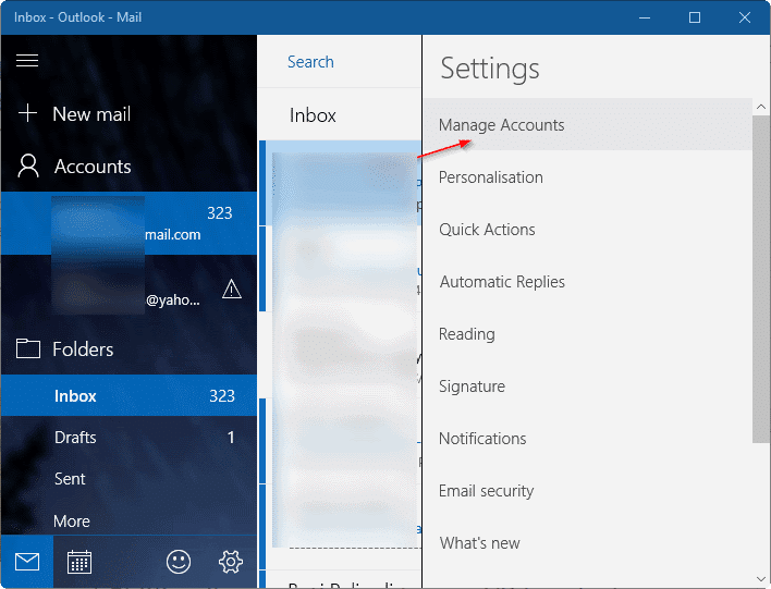 update gmail password in Windows 10 pic9