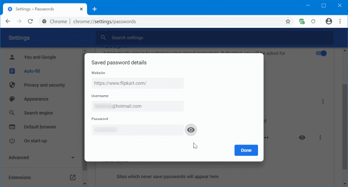 update passwords saved in Google Chrome pic3