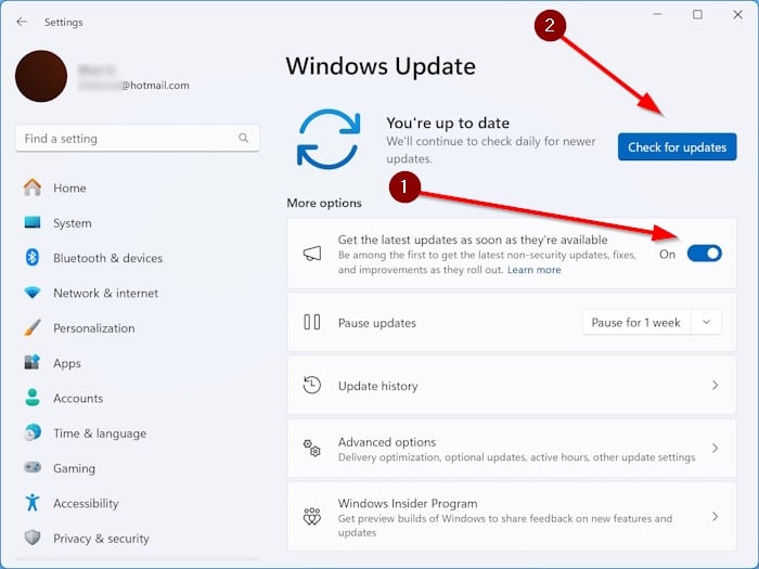 update to Windows 11 24h2 pic1