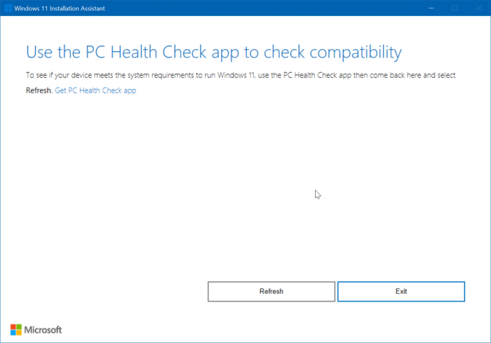 upgrade from Windows 10 to Windows 11 pic1