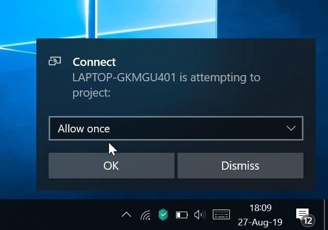 use Windows 10 laptop as external monitor pic5