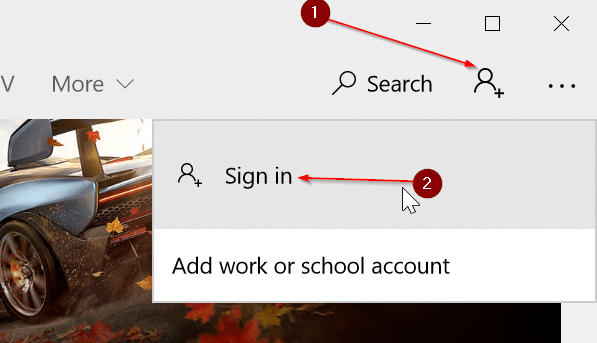 use a different email address to sign in to Store in Windows 10