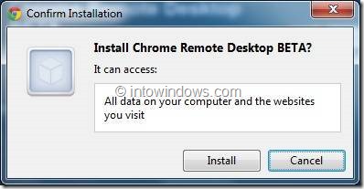 use chrome remote desktop step2