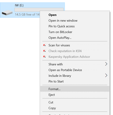 use disk management to partition USB on Windows 10 pic3