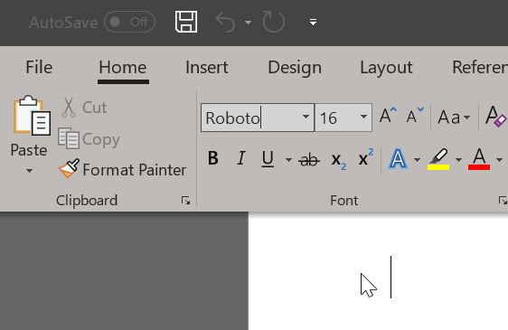 use google web fonts in Office 365 
