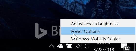 use power button to turn off laptop screen in Windows 10 pic1