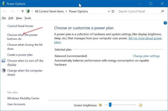 use power button to turn off laptop screen in Windows 10 pic2