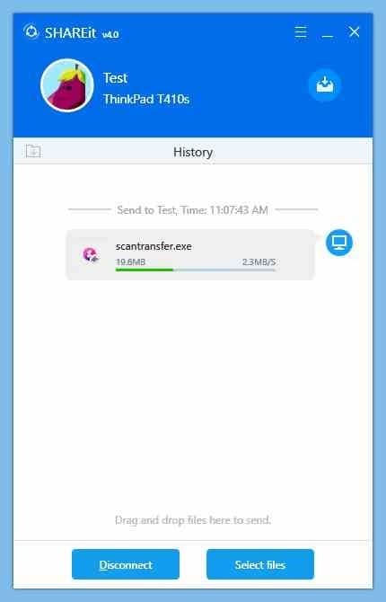 use shareit to transfer files between two PCs pic08