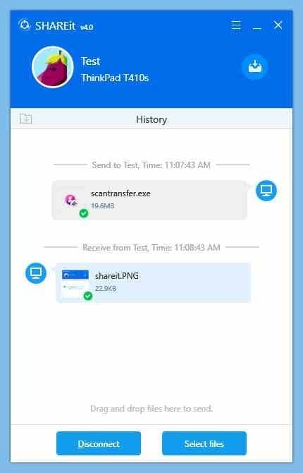 use shareit to transfer files between two PCs pic09