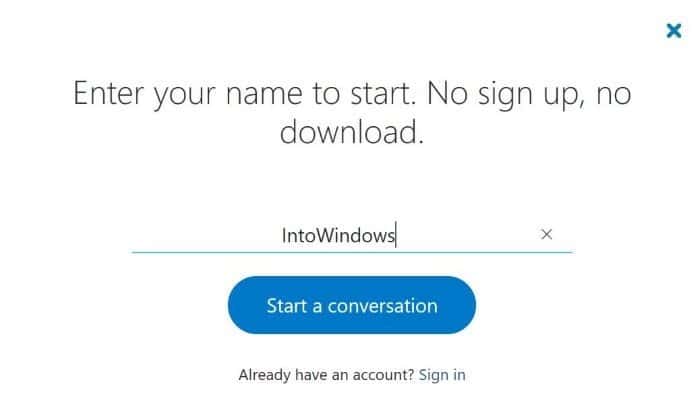 use skype without microsoft account pic3