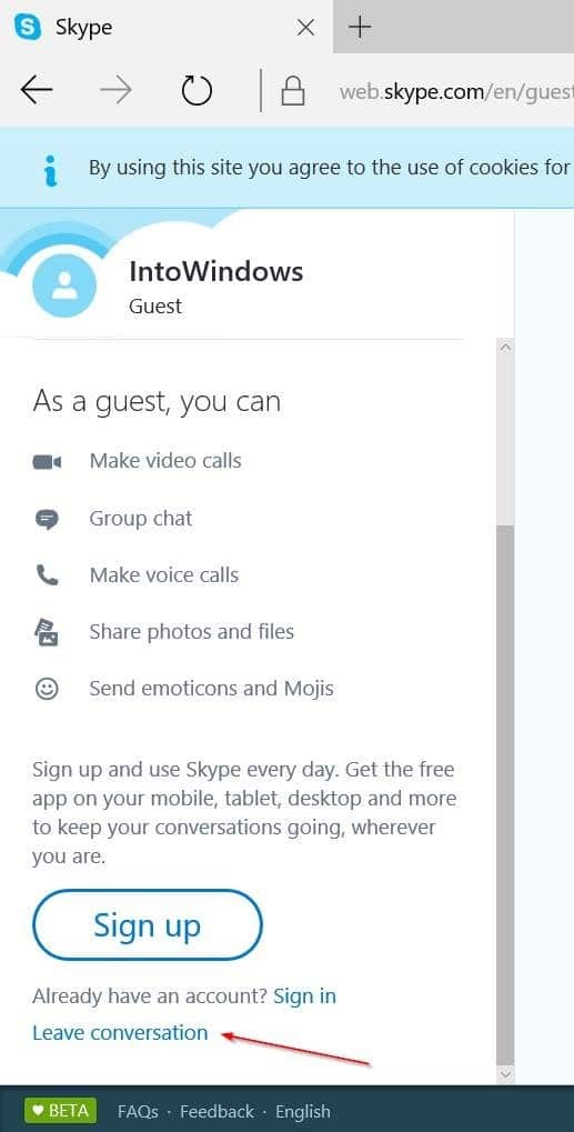 use skype without microsoft account pic9