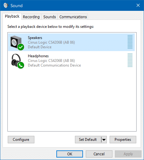 use speaker and headphone at the same time in Windows 10 step3