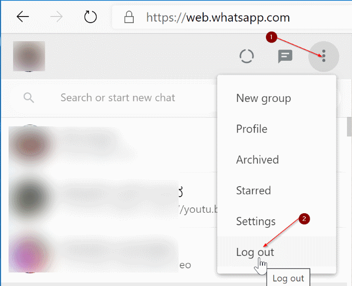 use whatsapp web on browser pic1