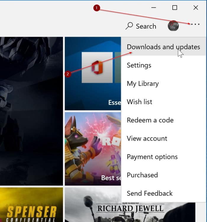 view recently updated apps in Windows 10 pic1
